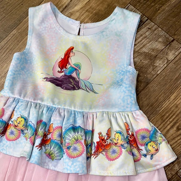 SOLD 💕NEW Disney Pippa & Julie Little Mermaid Ariel Tutu Dress - Picture 4 of 11